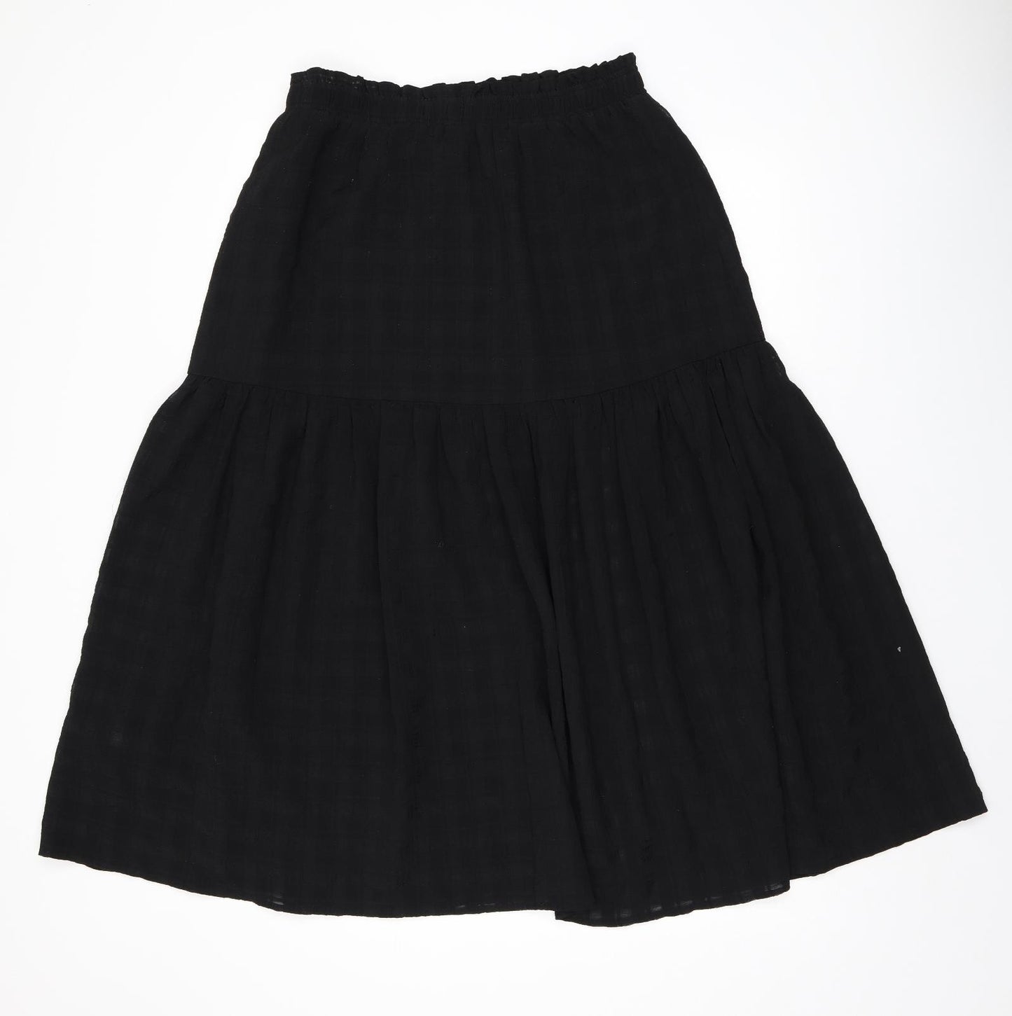 H&M Womens Black Polyester Swing Skirt Size M