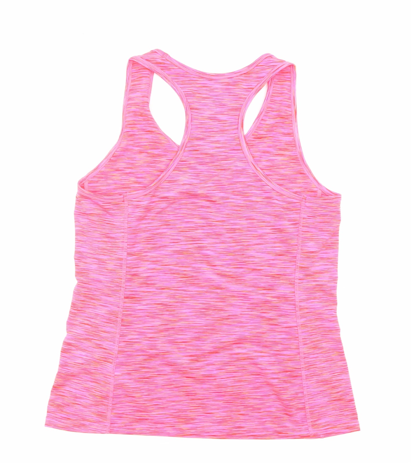 H&M Womens Pink Geometric Polyester Basic Tank Size L Round Neck Pullover