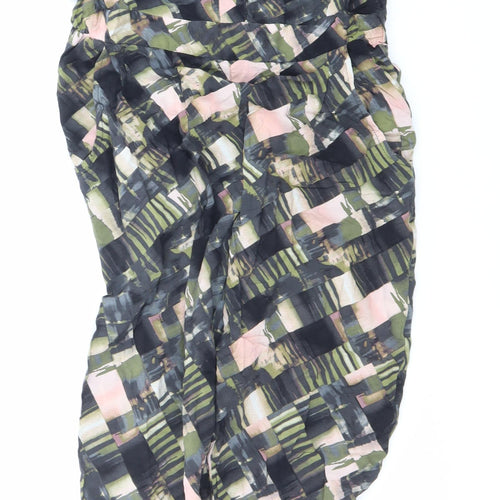 Abstract Womens Multicoloured Geometric Polyester Jumpsuit One-Piece Size L L30 in Buckle