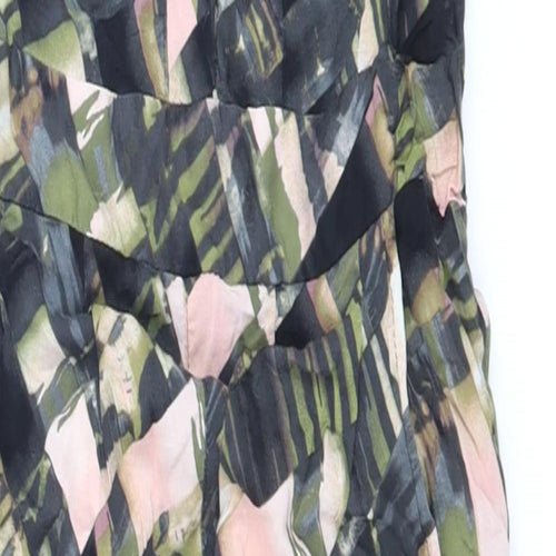 Abstract Womens Multicoloured Geometric Polyester Jumpsuit One-Piece Size L L30 in Buckle