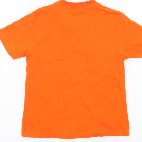 NFL Boys Orange Cotton Basic T-Shirt Size 5-6 Years Crew Neck Pullover - Miami Dolphins, NFL