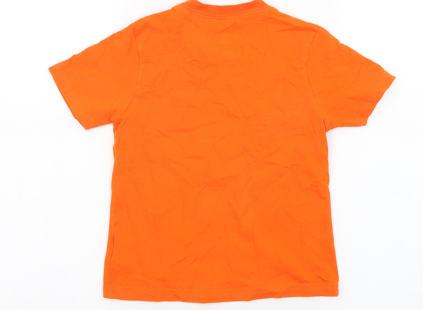 NFL Boys Orange Cotton Basic T-Shirt Size 5-6 Years Crew Neck Pullover - Miami Dolphins, NFL