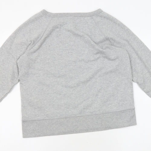 Gap Mens Grey Cotton Pullover Sweatshirt Size M - Logo
