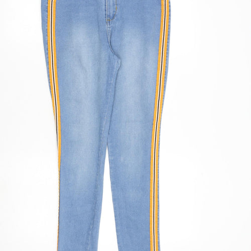 Guidado Perro Womens Blue Cotton Skinny Jeans Size 30 in L28 in Regular Zip