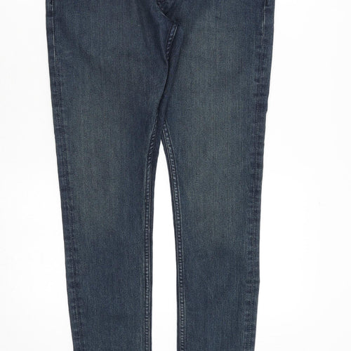 Denim & Co. Mens Blue Cotton Skinny Jeans Size 34 in L32 in Regular Zip