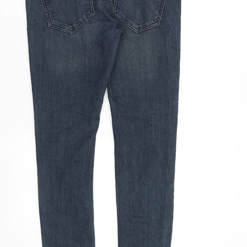 Denim & Co. Mens Blue Cotton Skinny Jeans Size 34 in L32 in Regular Zip
