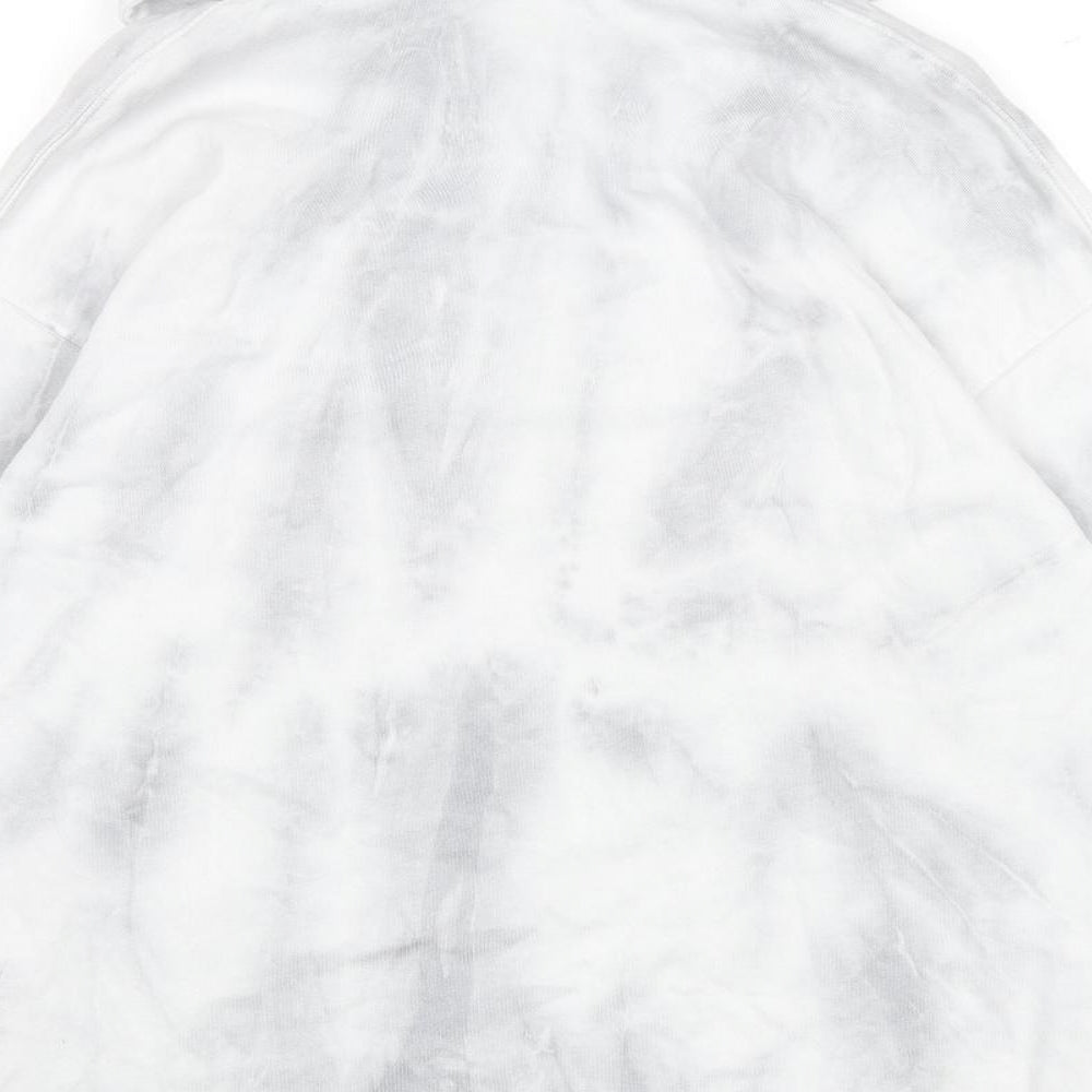 Zara Womens Grey Cotton Pullover Hoodie Size M Pullover