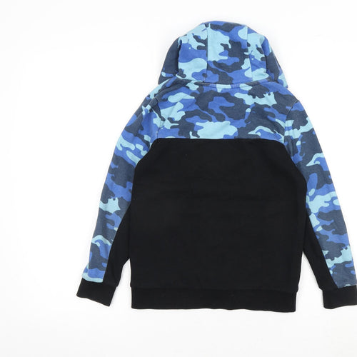 George Boys Black Cotton Pullover Hoodie Size 8-9 Years Pullover
