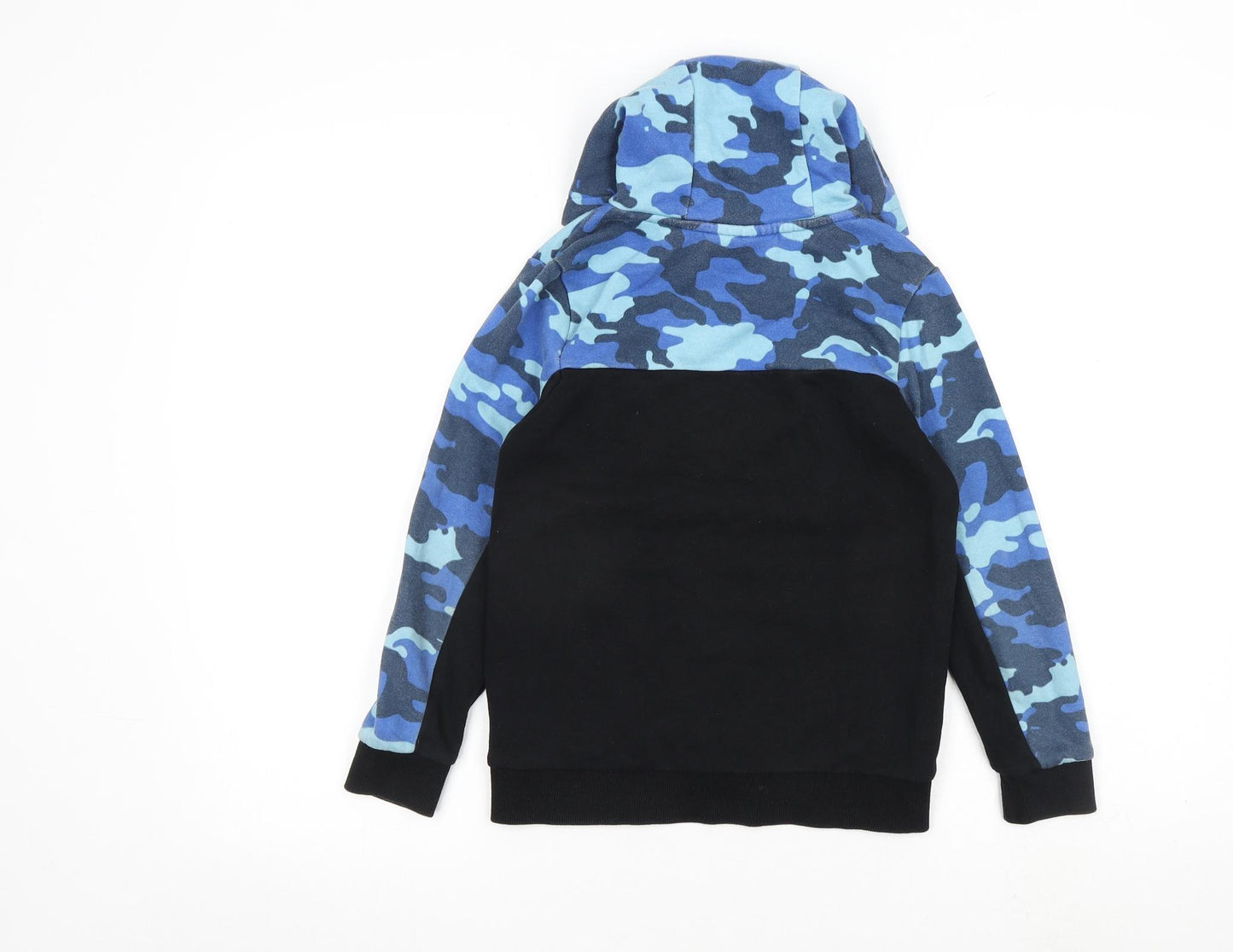 George Boys Black Cotton Pullover Hoodie Size 8-9 Years Pullover