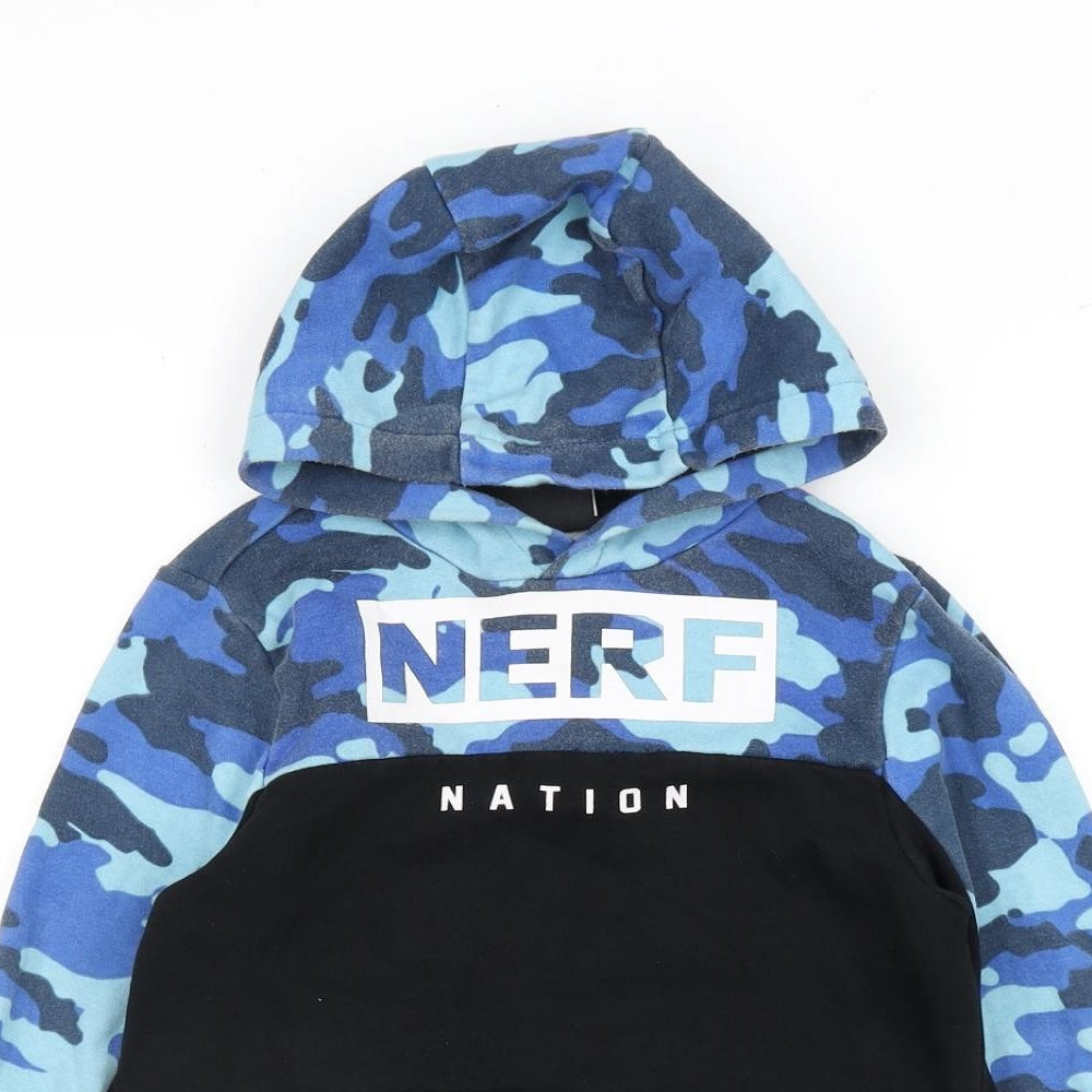 George Boys Black Cotton Pullover Hoodie Size 8-9 Years Pullover