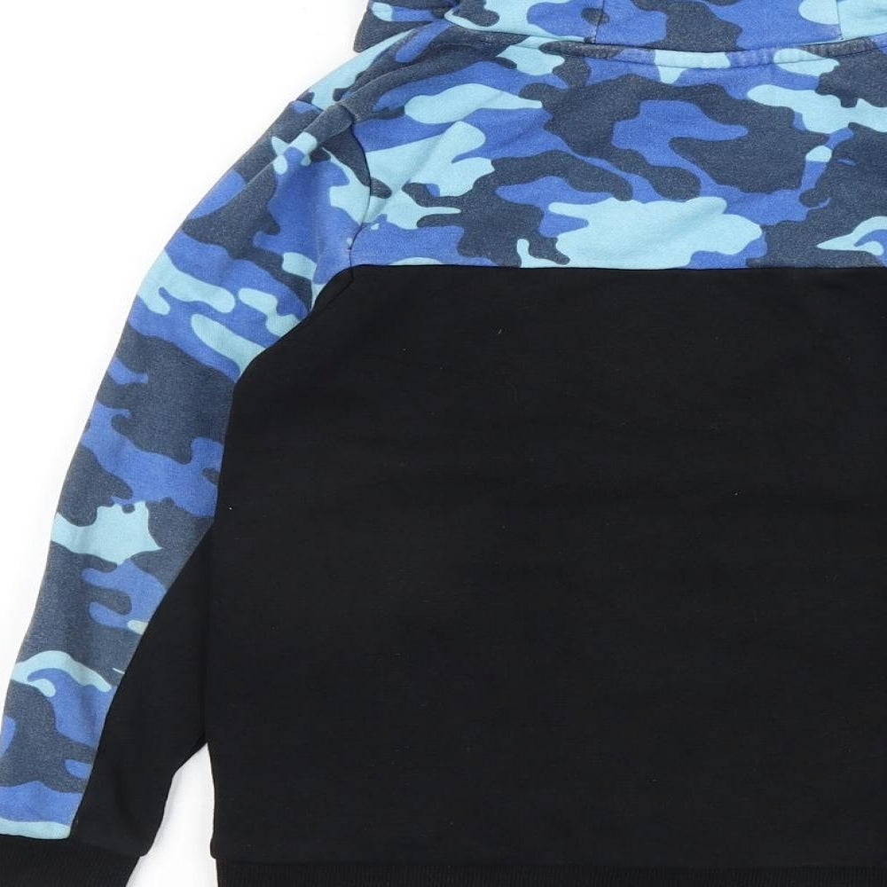 George Boys Black Cotton Pullover Hoodie Size 8-9 Years Pullover