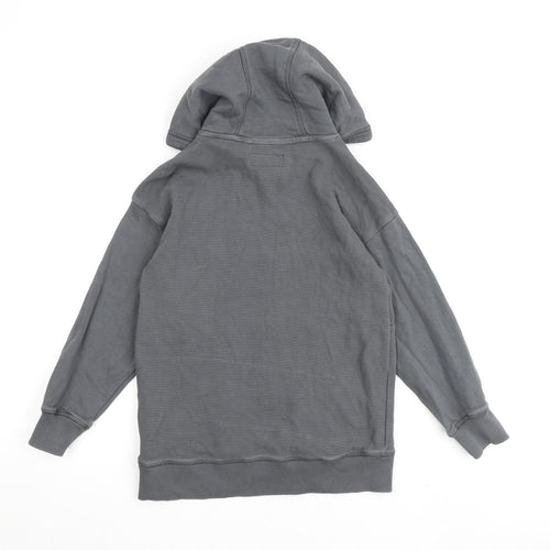 NEXT Boys Grey 100% Cotton Pullover Hoodie Size 8 Years Pullover
