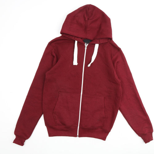Malaika Womens Red Polyester Full Zip Hoodie Size 3XL Zip