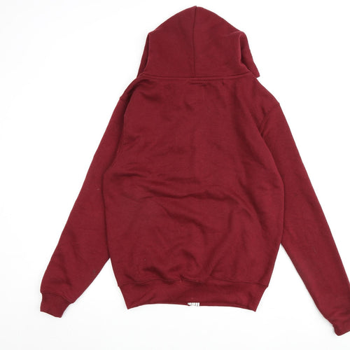 Malaika Womens Red Polyester Full Zip Hoodie Size 3XL Zip