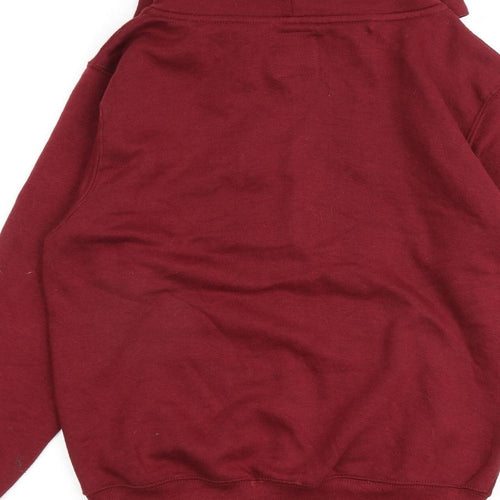 Malaika Womens Red Polyester Full Zip Hoodie Size 3XL Zip