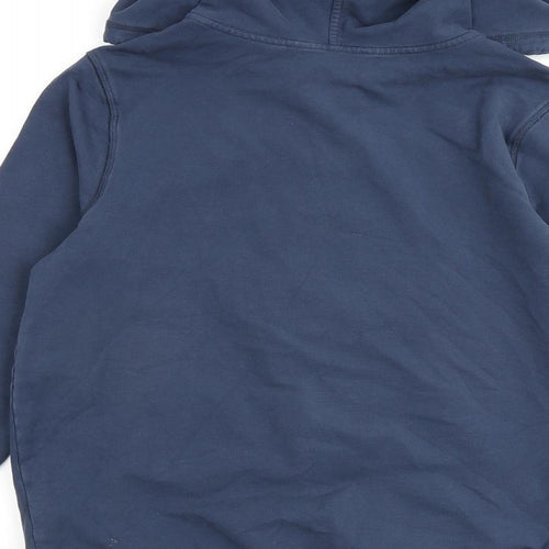 Marks and Spencer Womens Blue Cotton Full Zip Hoodie Size 10 Zip