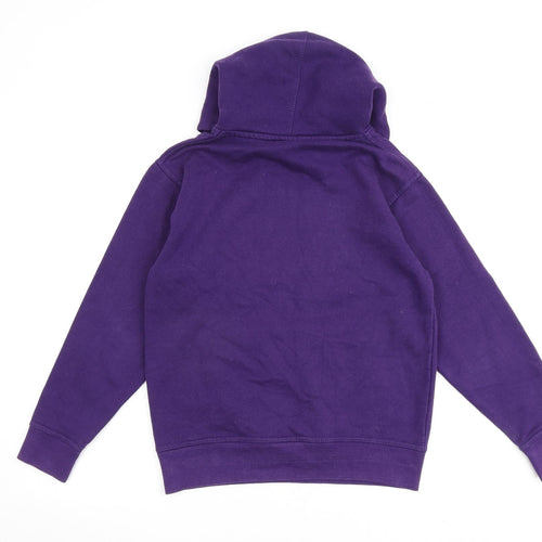 Capital London Womens Purple 100% Cotton Pullover Hoodie Size XS Pullover