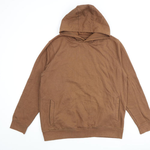 Burton Mens Brown Cotton Pullover Hoodie Size L