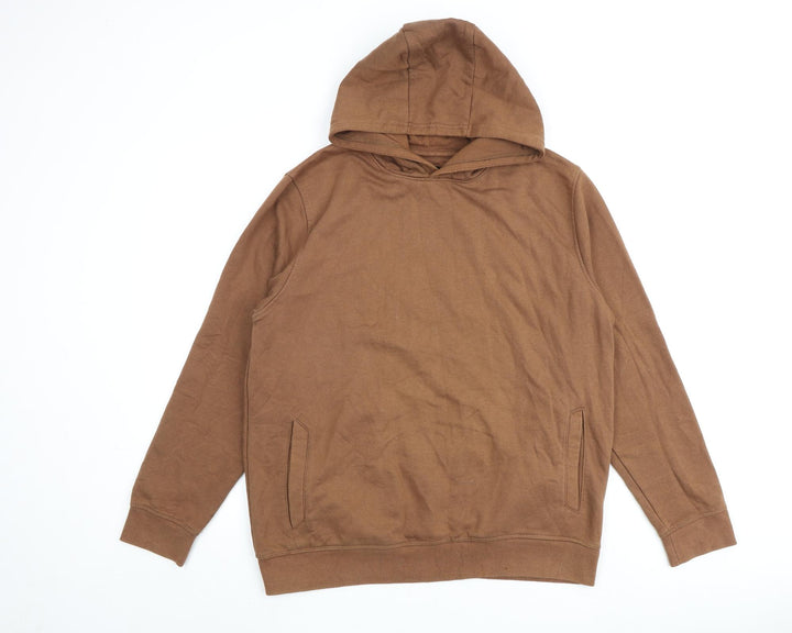 Burton Mens Brown Cotton Pullover Hoodie Size L