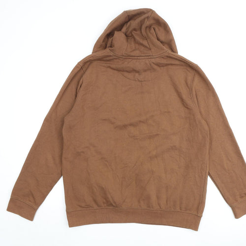 Burton Mens Brown Cotton Pullover Hoodie Size L