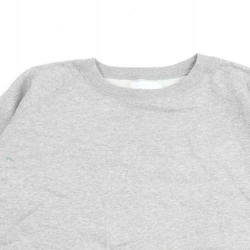 Liquid Womens Grey Cotton Pullover Sweatshirt Size L Pullover