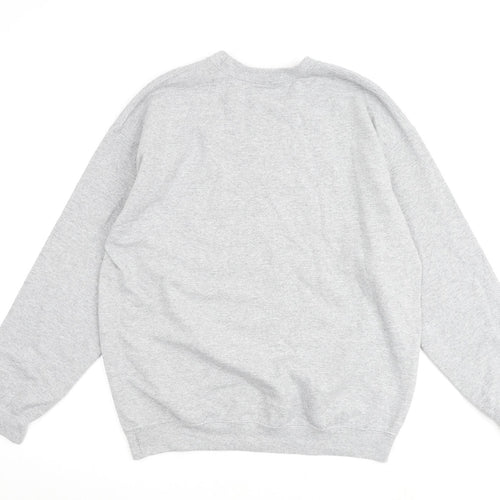 Lydia Lovegrove Womens Grey Cotton Pullover Sweatshirt Size L Pullover