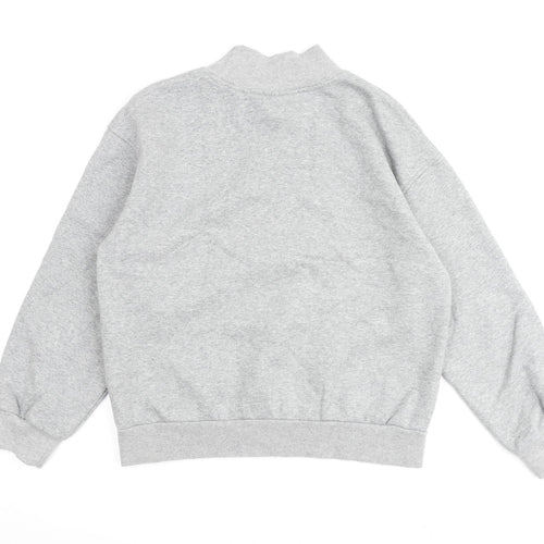 Louis Yao Womens Grey Houndstooth 100% Cotton Pullover Sweatshirt Size XL Pullover