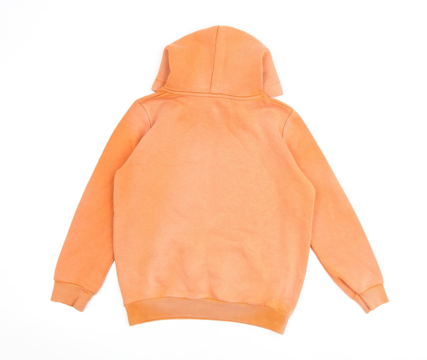Hype Boys Orange Cotton Pullover Hoodie Size 11-12 Years Pullover
