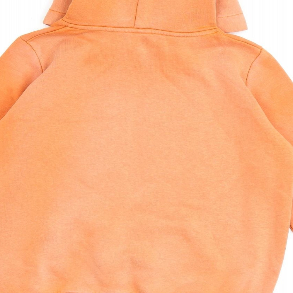 Hype Boys Orange Cotton Pullover Hoodie Size 11-12 Years Pullover