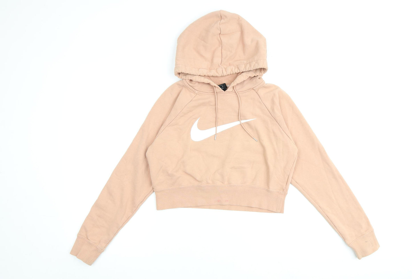 Nike Womens Pink Cotton Pullover Hoodie Size S Pullover