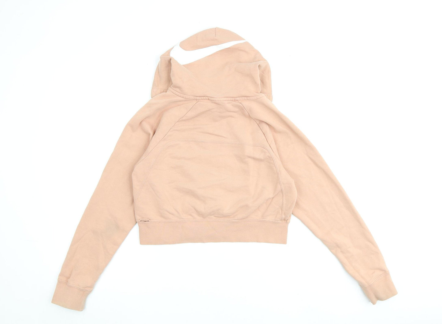 Nike Womens Pink Cotton Pullover Hoodie Size S Pullover
