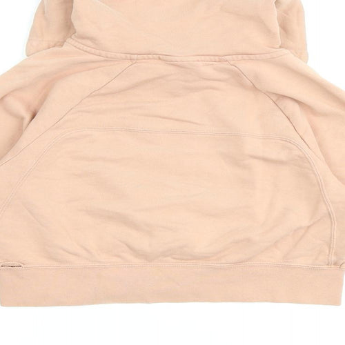 Nike Womens Pink Cotton Pullover Hoodie Size S Pullover