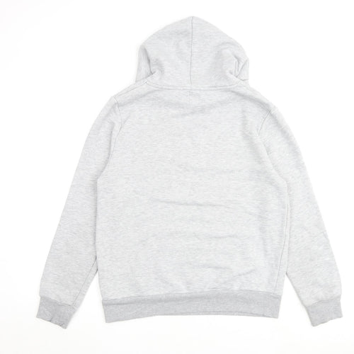 River Island Mens Grey Cotton Pullover Hoodie Size M