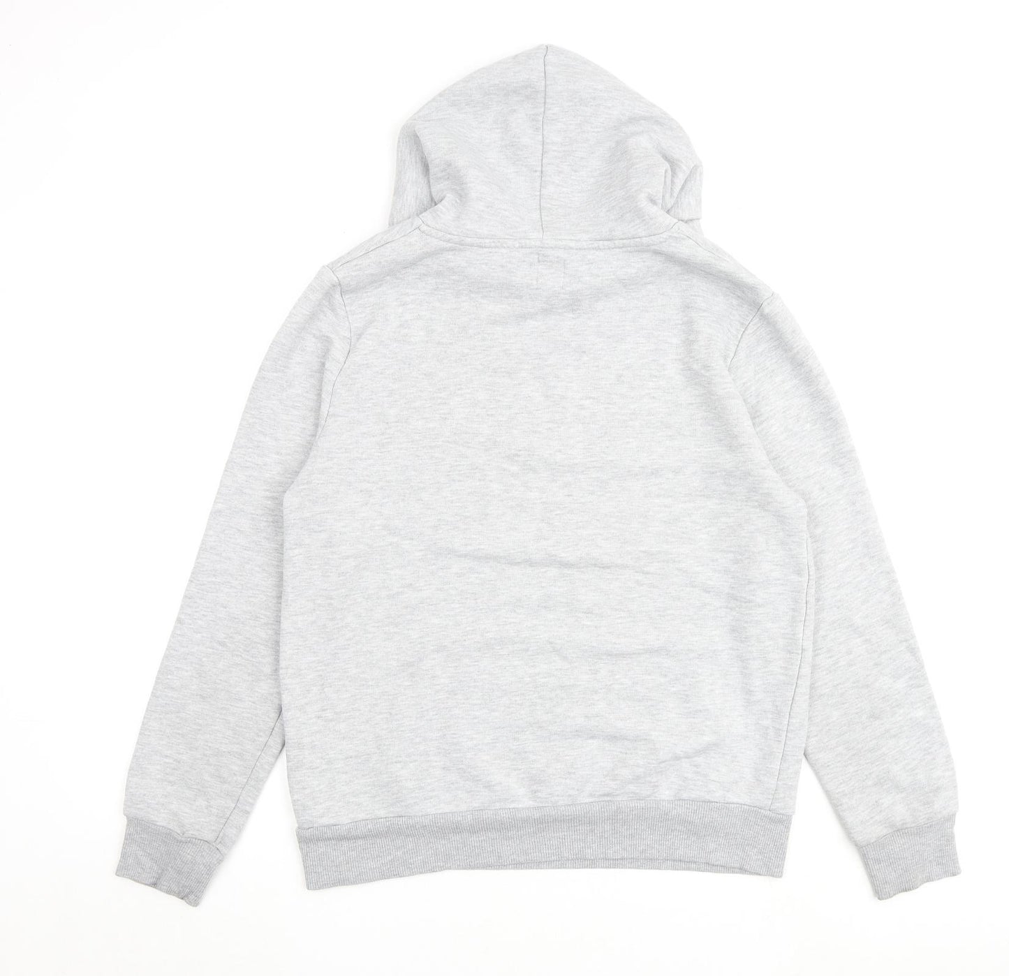 River Island Mens Grey Cotton Pullover Hoodie Size M