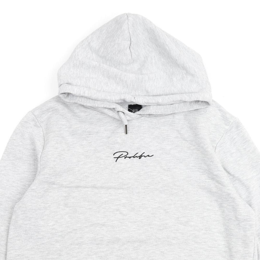 River Island Mens Grey Cotton Pullover Hoodie Size M