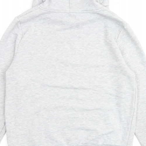 River Island Mens Grey Cotton Pullover Hoodie Size M