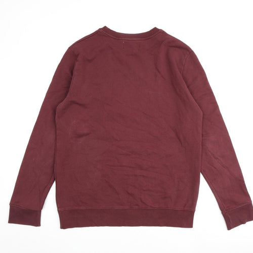 Calvin Klein Mens Red Cotton Pullover Sweatshirt Size XL
