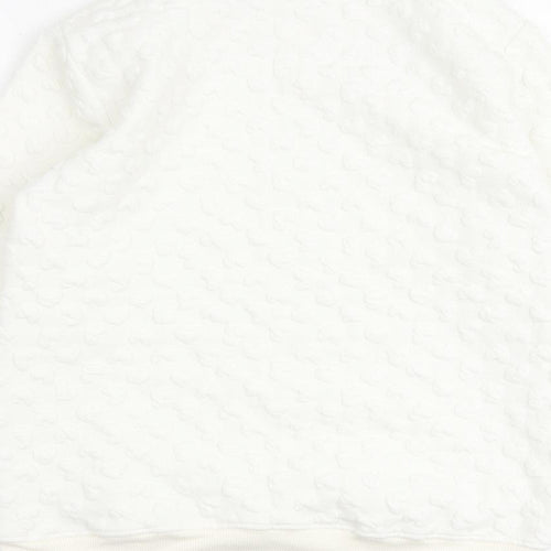 Zara Girls Ivory Polyester Pullover Sweatshirt Size 11-12 Years Pullover