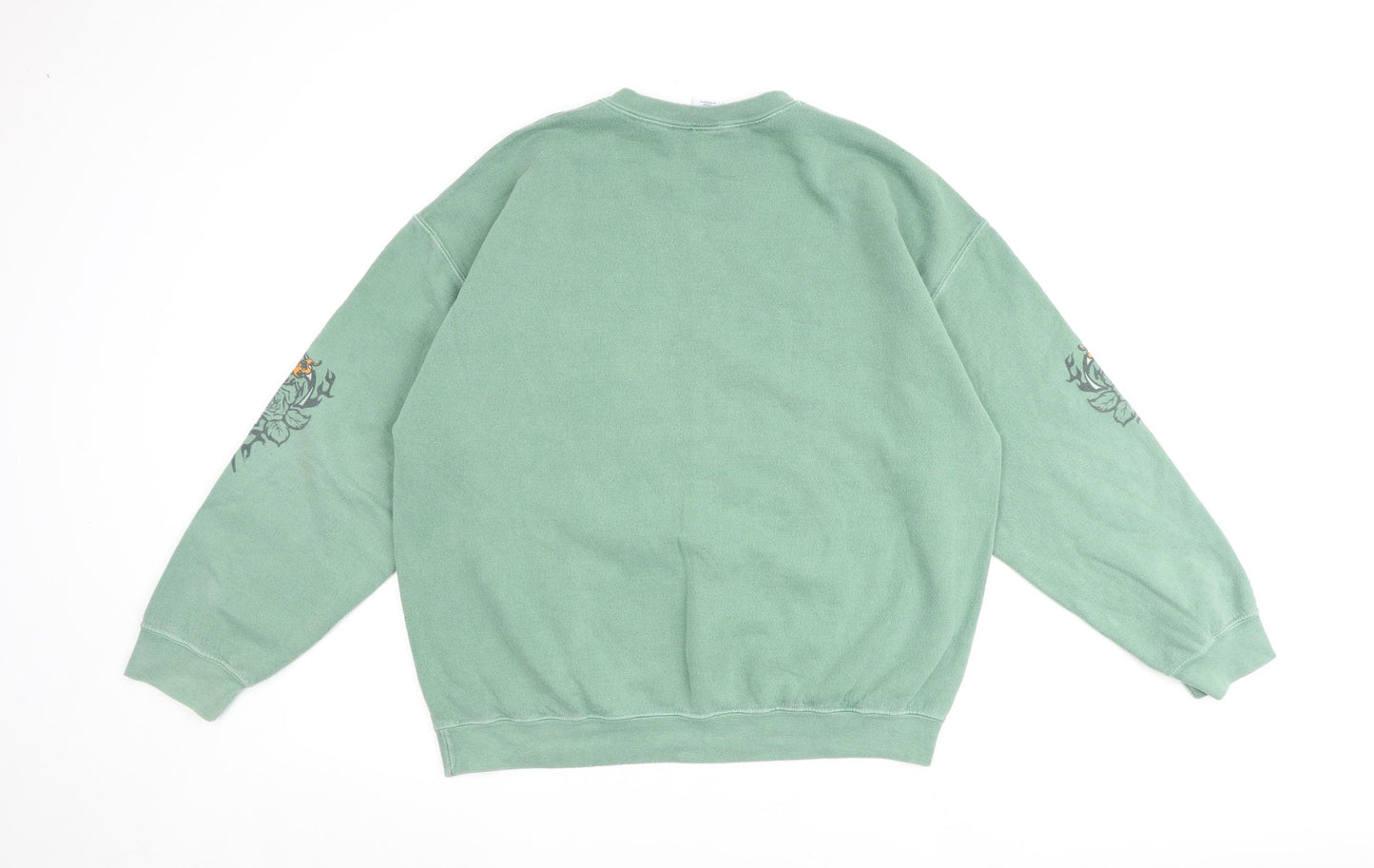 Urban Outfitters Mens Green Cotton Pullover Sweatshirt Size M