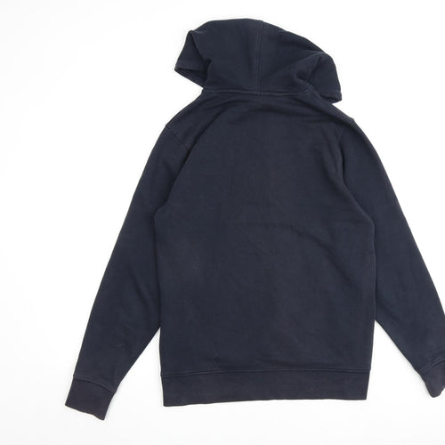 JACK & JONES Mens Blue Cotton Pullover Hoodie Size M