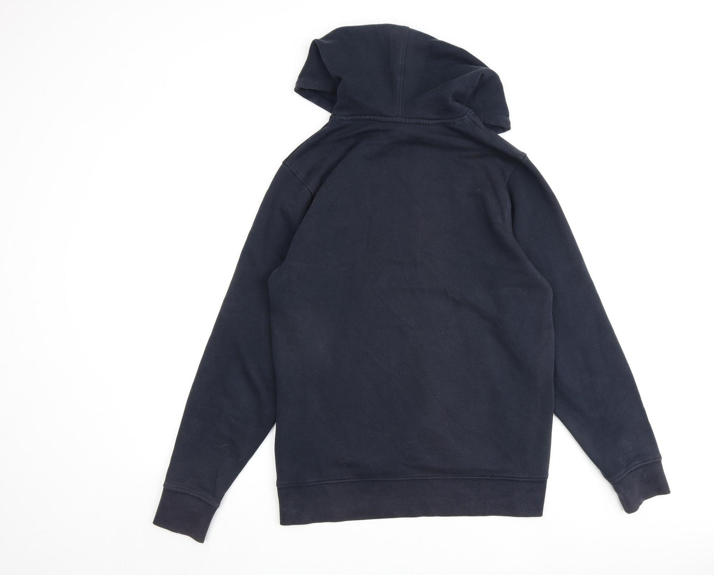 JACK & JONES Mens Blue Cotton Pullover Hoodie Size M