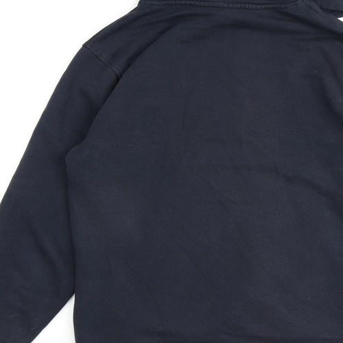 JACK & JONES Mens Blue Cotton Pullover Hoodie Size M