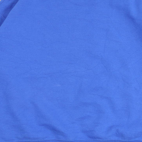 PRETTYLITTLETHING Mens Blue Polyester Pullover Sweatshirt Size M