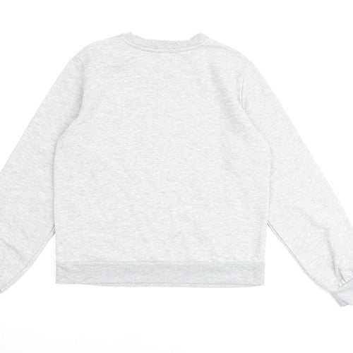 Warehouse Womens Grey Cotton Pullover Sweatshirt Size M Pullover