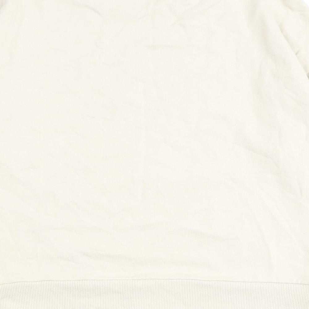 NEXT Womens Beige 100% Cotton Pullover Sweatshirt Size S Pullover