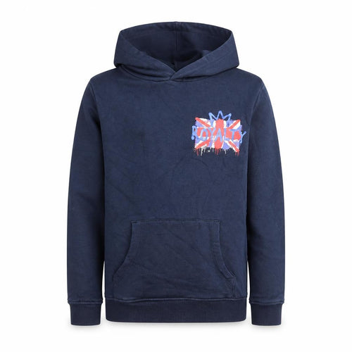 Marks and Spencer Girls Blue Cotton Pullover Hoodie Size 11-12 Years Pullover