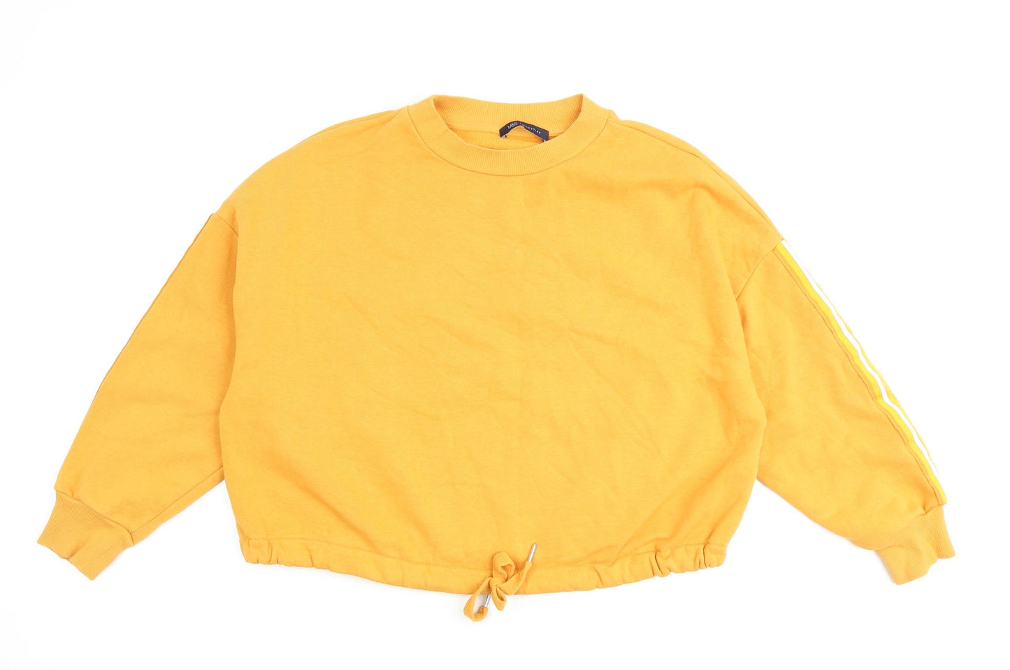 Marks and Spencer Womens Orange Cotton Pullover Sweatshirt Size 12 Pullover
