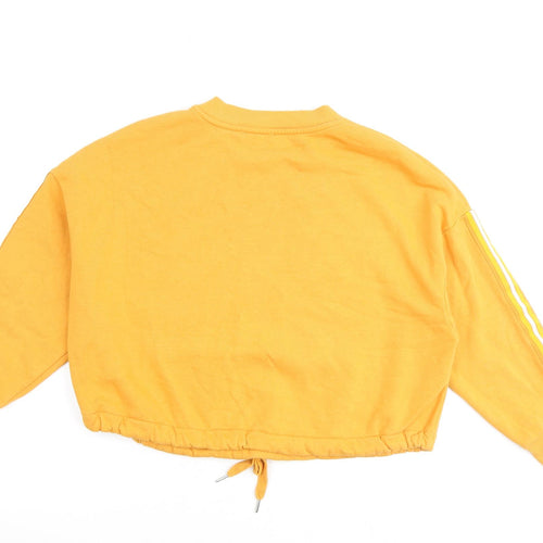 Marks and Spencer Womens Orange Cotton Pullover Sweatshirt Size 12 Pullover