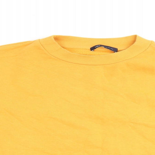 Marks and Spencer Womens Orange Cotton Pullover Sweatshirt Size 12 Pullover