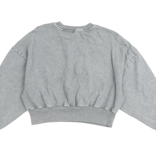 ASOS Womens Grey Cotton Pullover Sweatshirt Size 6 Pullover